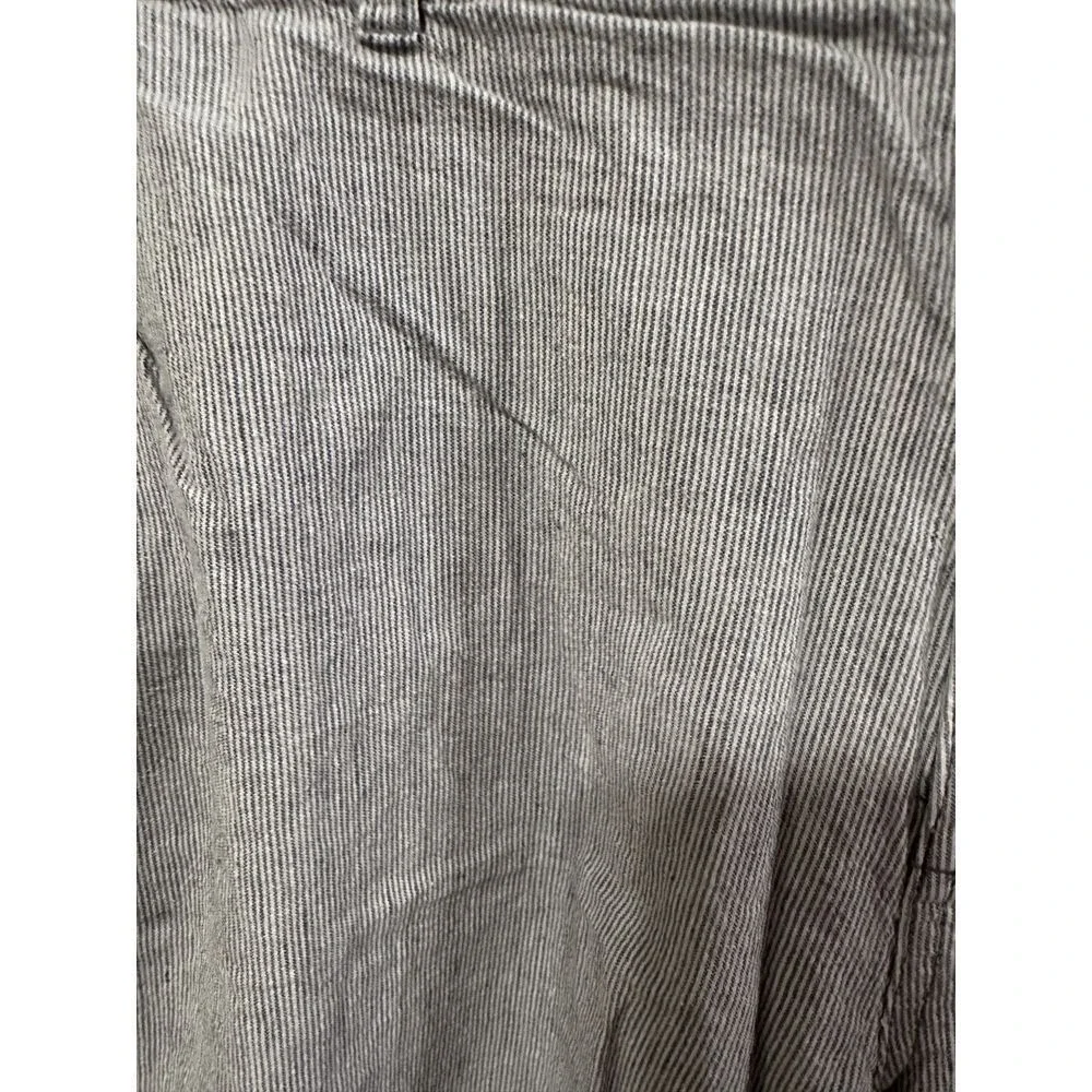 Tommy Bahama Mens Grey Striped Linen Blend Shorts Size 44 Coastal Summer Beach